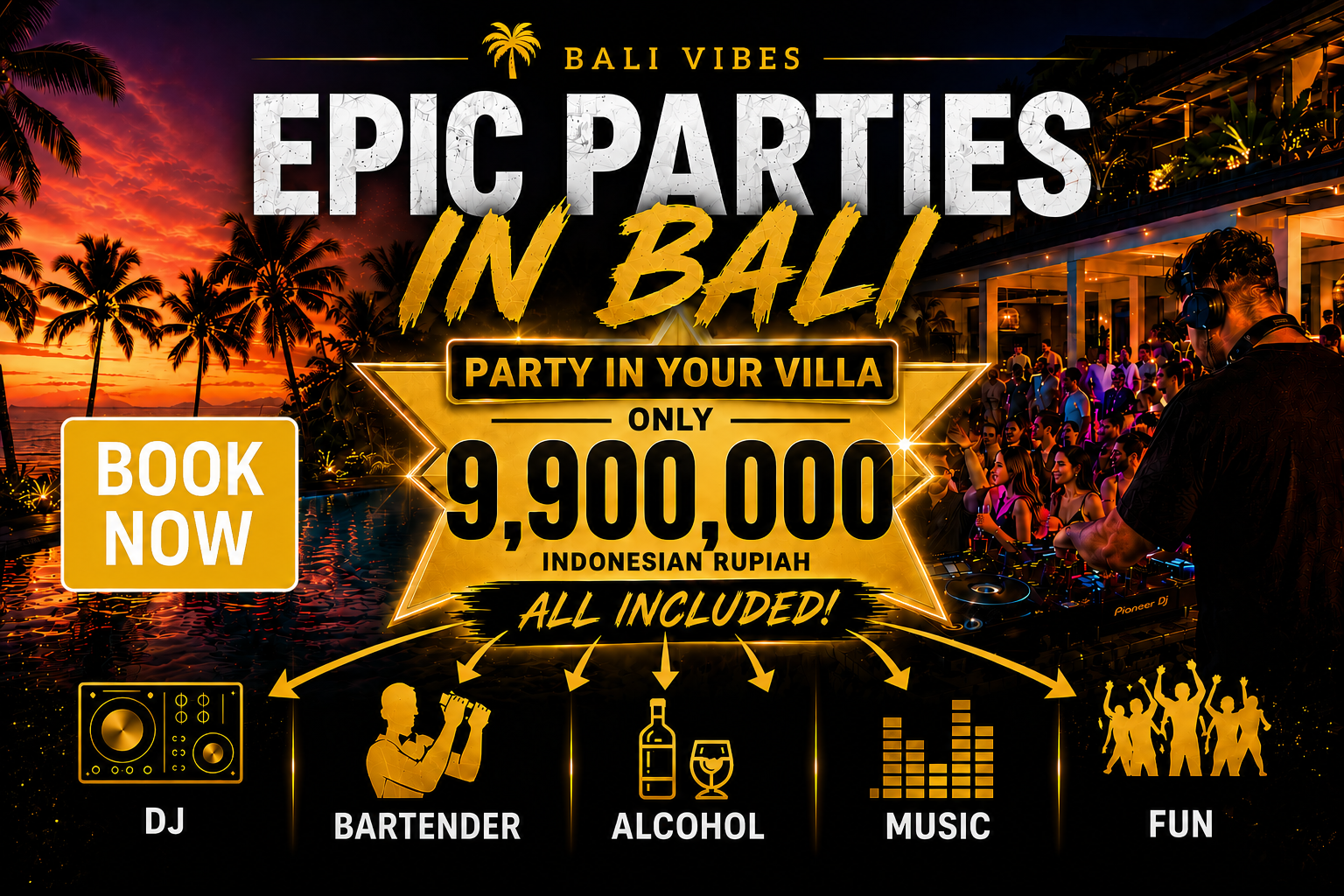 Epic Parties in Bali